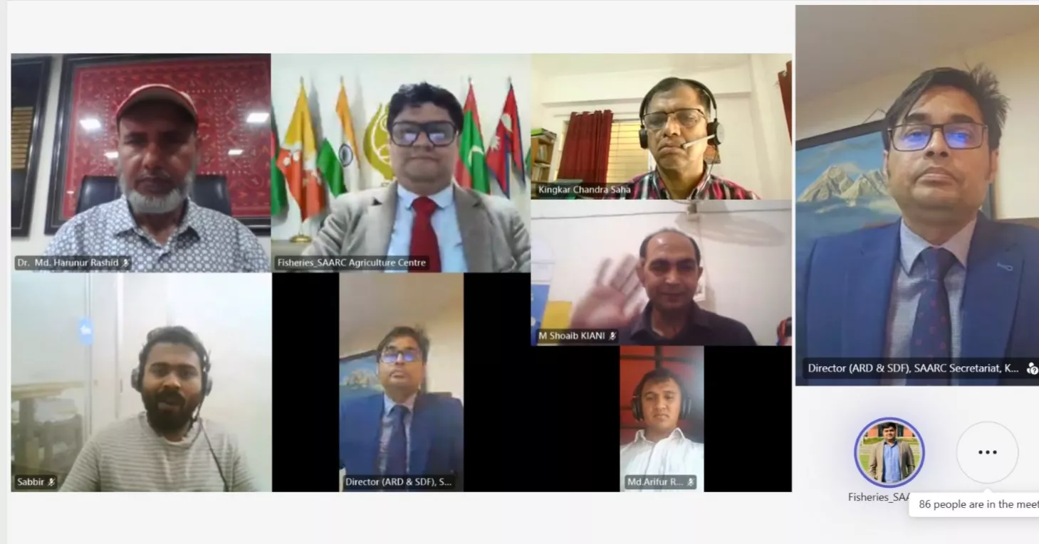 SAC holds regional webinar on climate change impacts on fisheries in South Asia