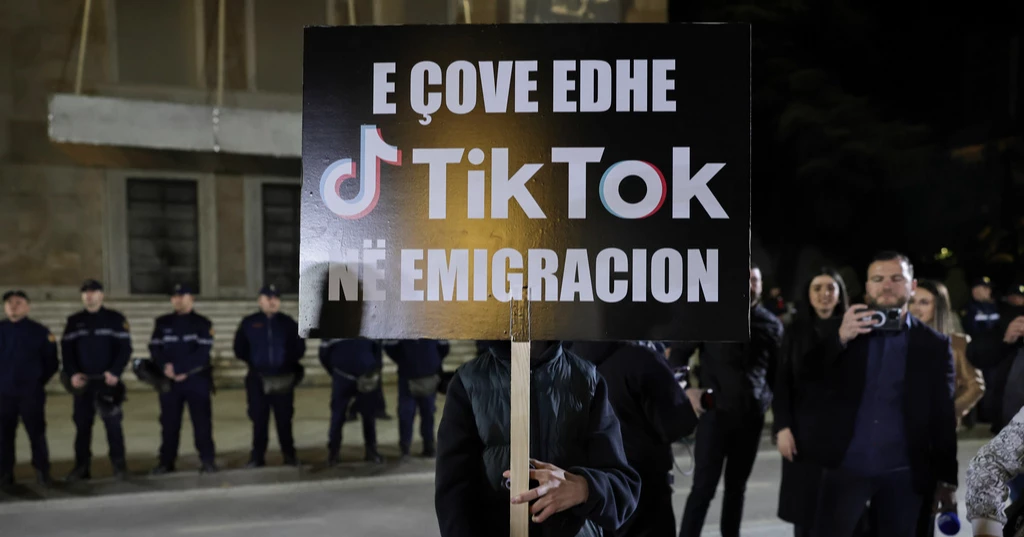 Albanian opposition protests TikTok ban claiming election-related censorship