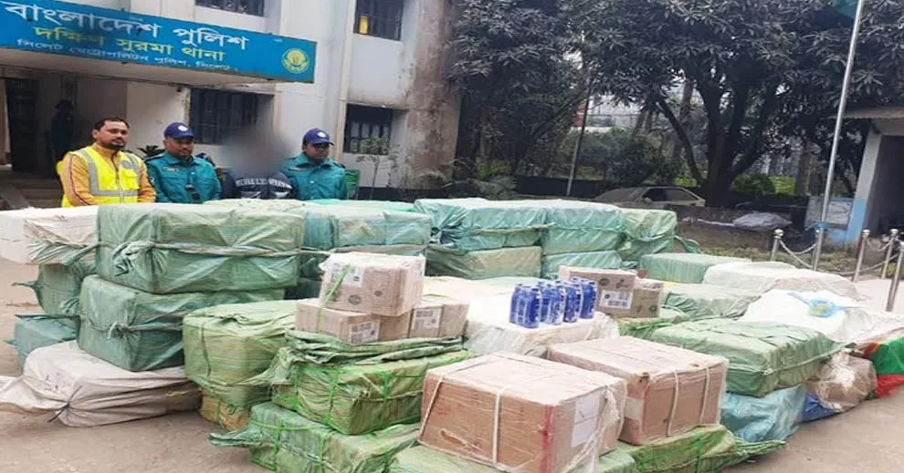 Indian smuggled goods worth Tk 81 lacs seized in Sylhet, 1 held