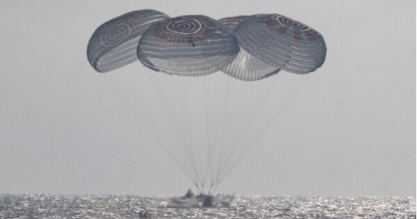 Four astronauts return to Earth after eight months aboard space station