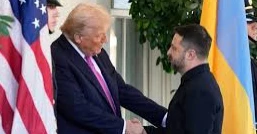 After meeting Zelenskyy, Trump urges Russia and Ukraine to ‘stop where they are’ and end the war