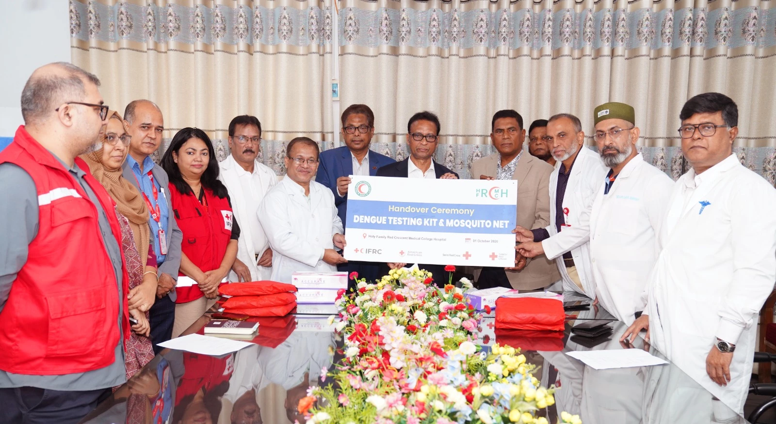 Red Crescent strengthens anti-dengue measures at Holy Family Hospital 