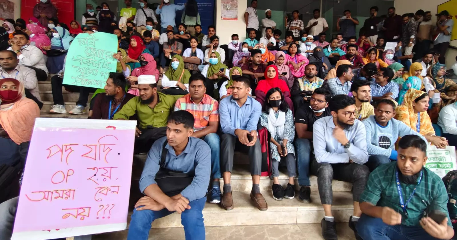 Health workers, employed during pandemic, call for job security after four years of service