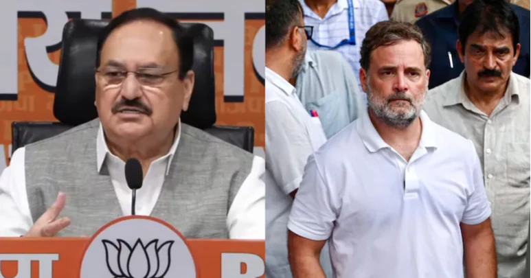 Nadda questions Rahul Gandhi's paper leak claims, calls for parliamentary debate