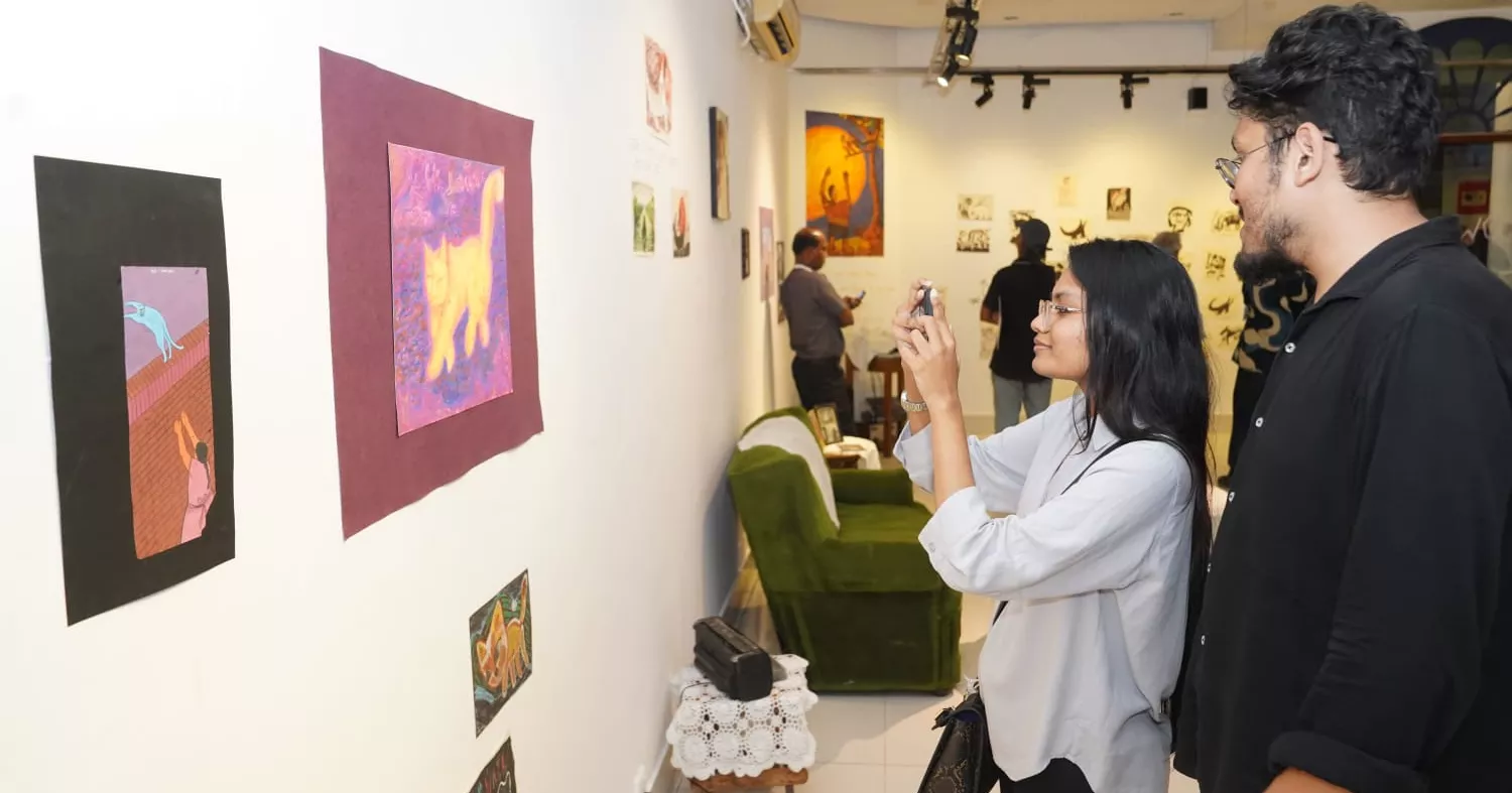 ‘A Drawing Room’: living exhibition by Hridita Anisha opens at AFD