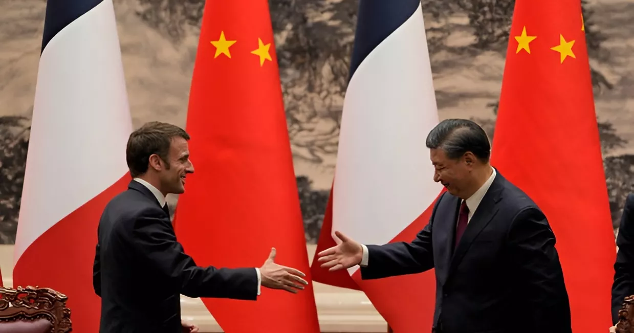 Macron begins China visit for talks on trade and Ukraine war