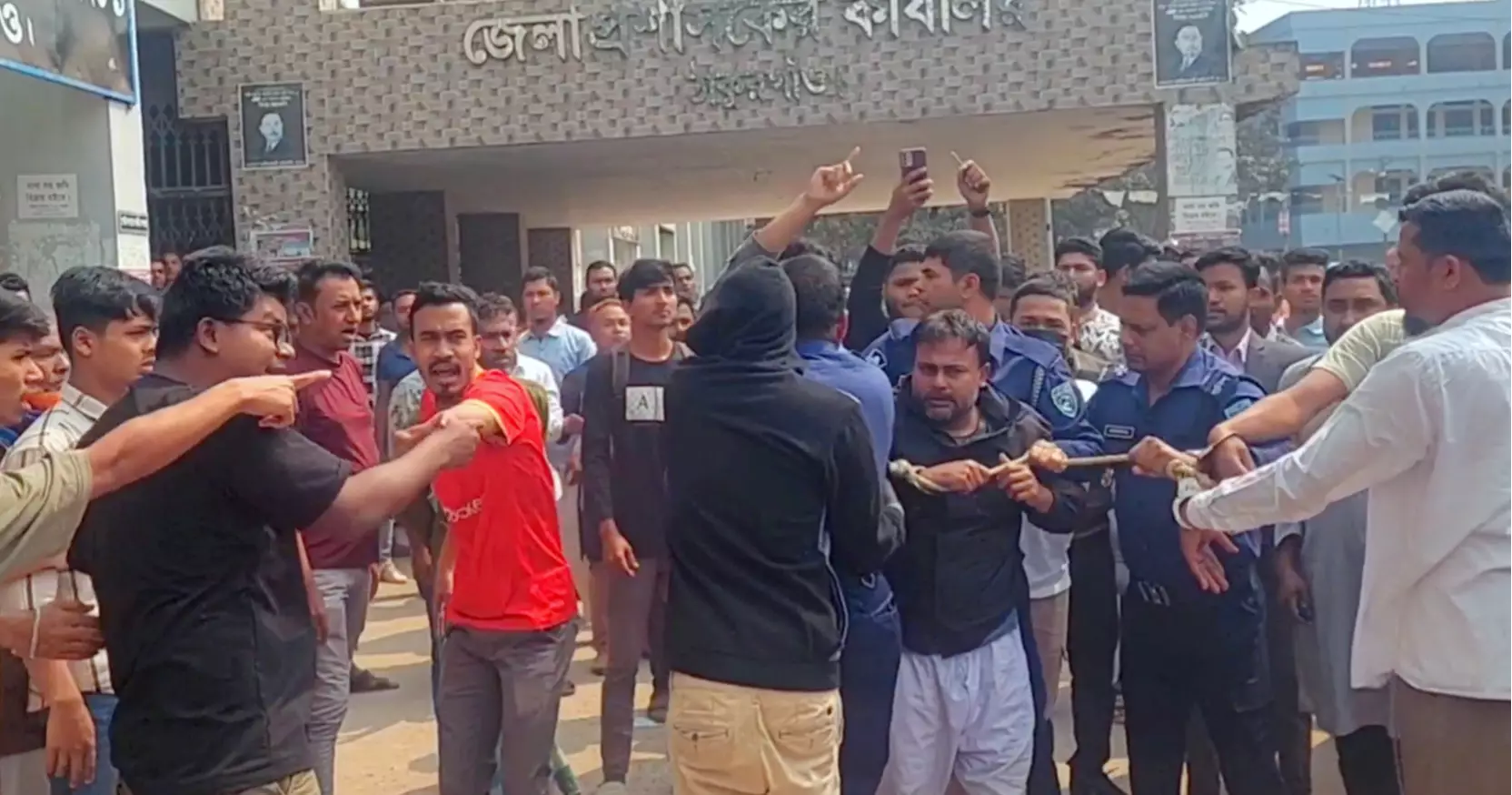 5th grader raped in Thakurgaon: Accused school teacher beaten by public at court premises