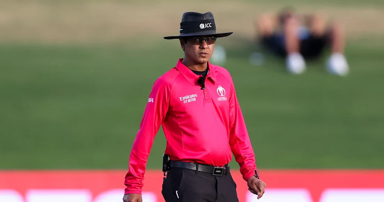 Bangladeshi umpire Sharfuddoula officiating in the Ashes 