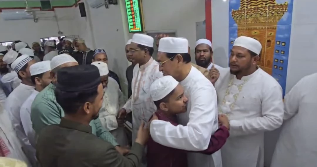 Chief Whip offers Eid prayers in Barguna, exchanges greetings with locals