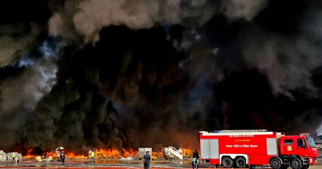 Fire at Shahjalal Airport's cargo village brought under control after 7 hours