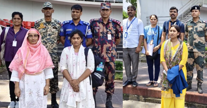 Three Bangladeshi women return home after serving jail term in India
