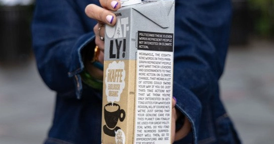 Oatly joins climate journalism campaign to highlight public support for action