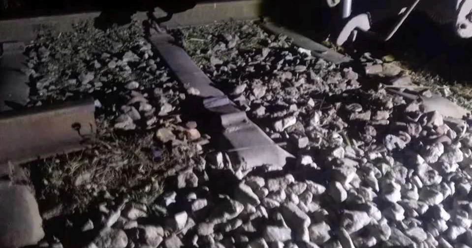 Railway tracks removed; train derails in Mymensingh