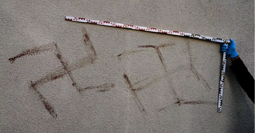 Swastikas drawn with human blood shock German city of Hanau