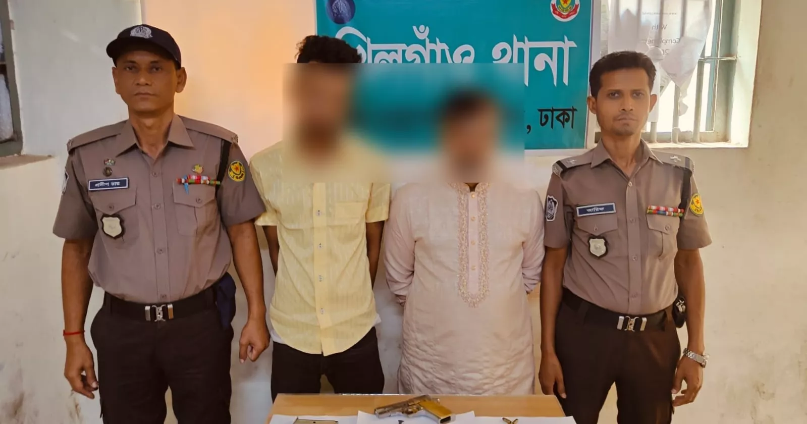 Two arrested with foreign pistol, ammunition in Dhaka’s Khilgaon