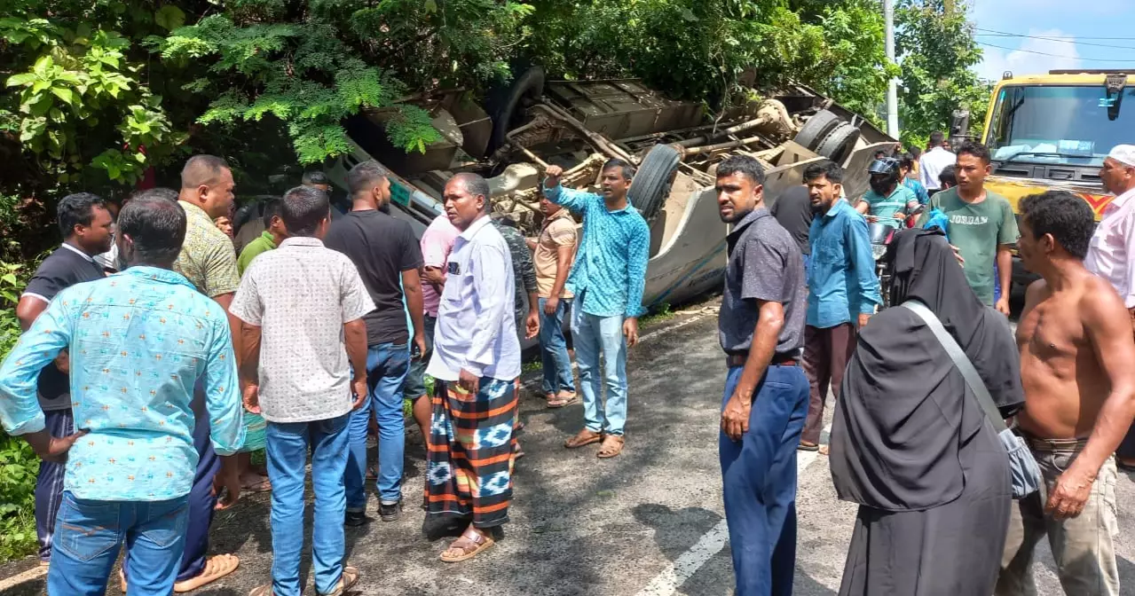 Two killed, 20 injured as bus overturns in Khagrachhari