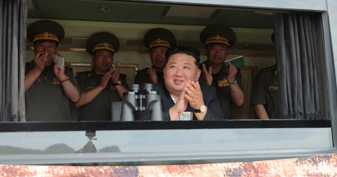 North Korea's Kim calls for stronger offensive military