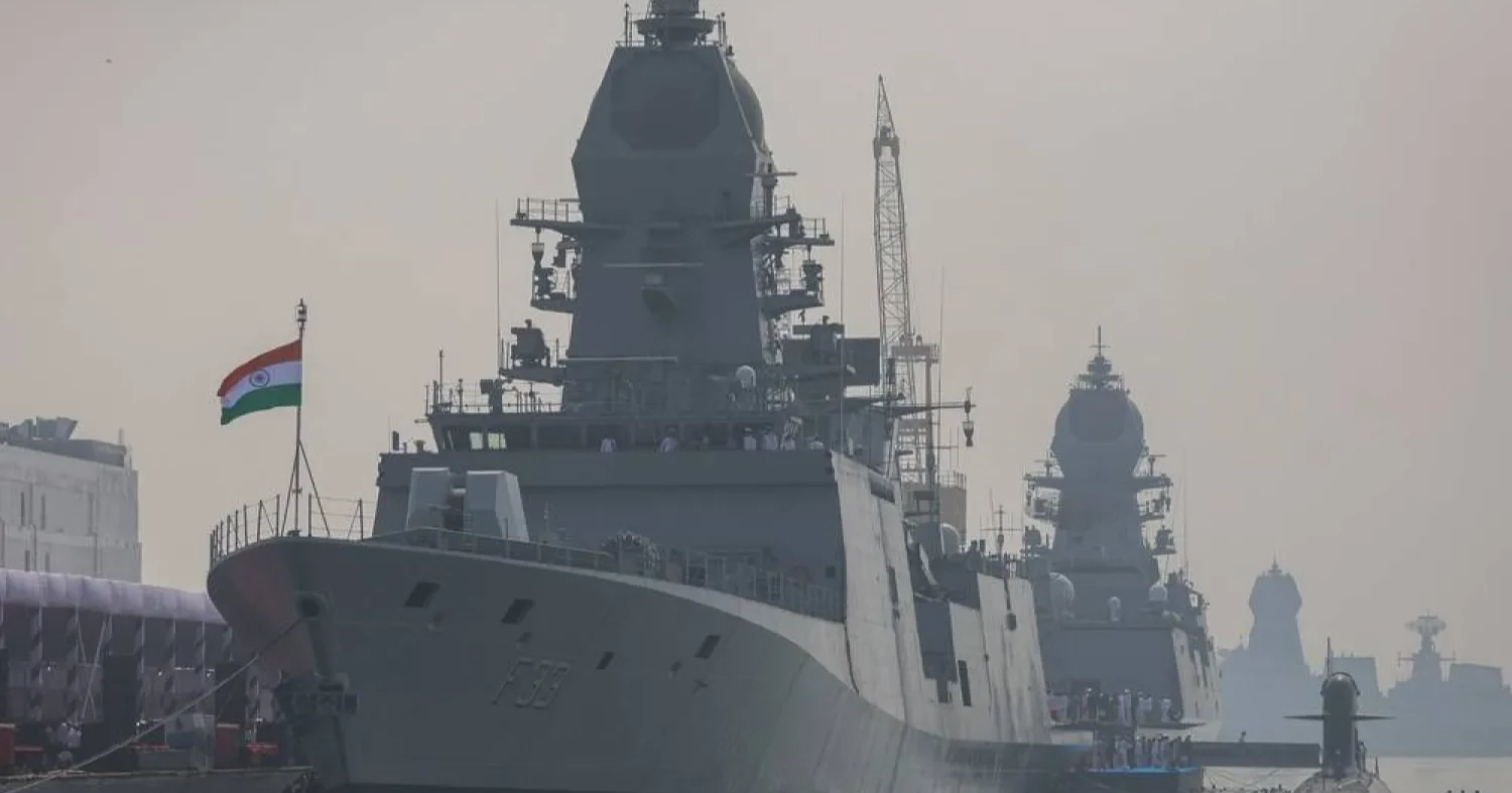 India's navy launches submarine, warships to counter China's presence