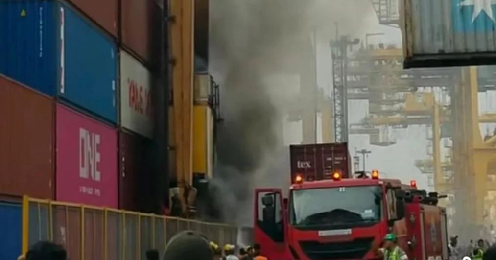 Fire at RTG crane in Chittagong Port brought under control