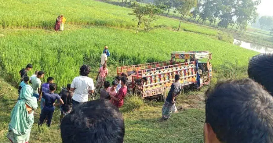 2 killed as cattle-laden human hauler overturns in Naogaon
