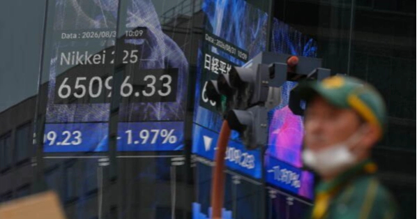 Asian stocks fall as global bond sell-off deepens