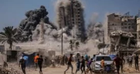 Israel targets high-rise in Gaza City amid expanded offensive, promises more strikes