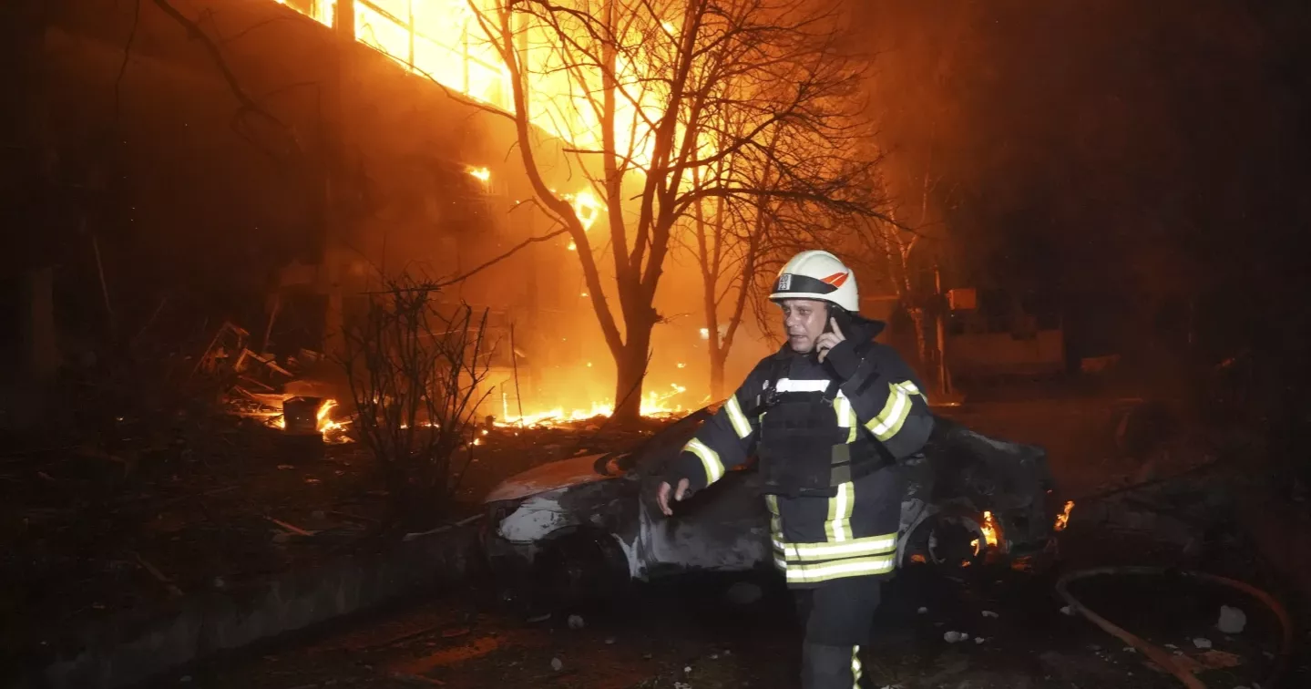 Russian attacks kill 3 as drones hit Kharkiv and other parts of Ukraine