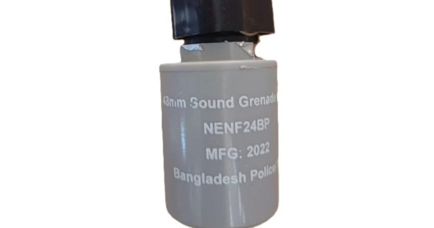 Abandoned sound grenade recovered in Sylhet