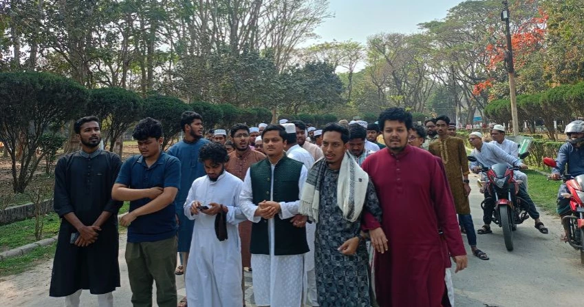IU students protest demanding justice for Narsingdi rape and murder victim