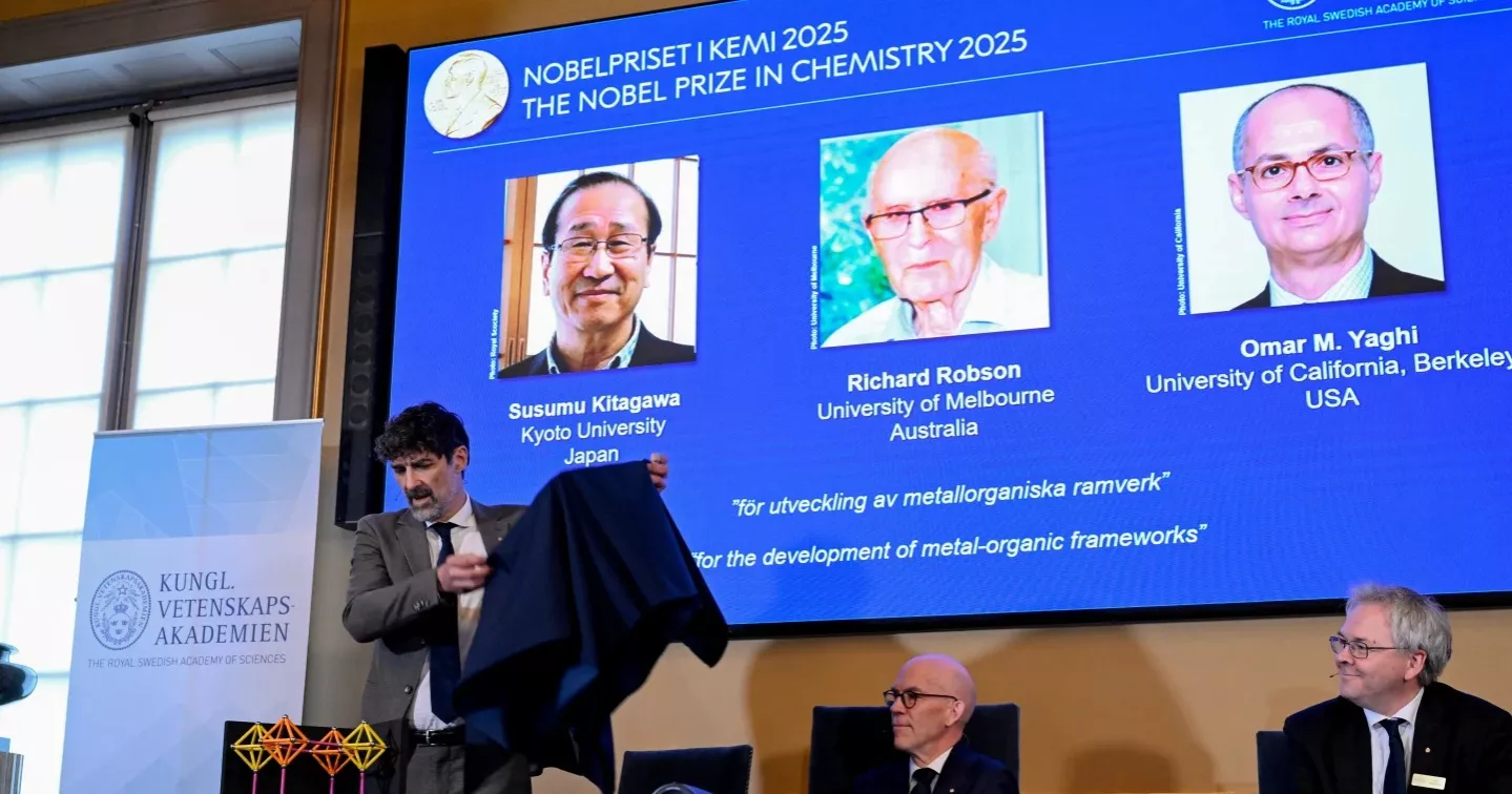 Nobel Prize in chemistry awarded for CO₂ capture and desert water breakthrough