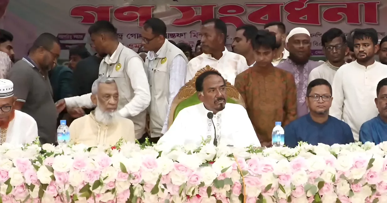 Speaker accorded civic reception by upazila BNP in Bhola