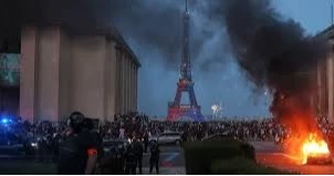 Dozens detained as violence mars PSG Champions League celebrations in Paris