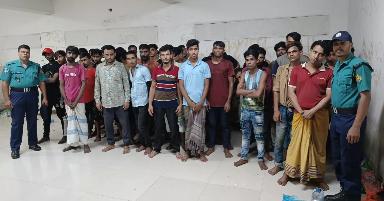 40 held with drugs, bombs, arms from Mohammadpur Geneva camp