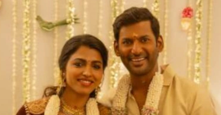 Tamil actors Vishal, Sai Dhanshika get engaged, wedding postponed