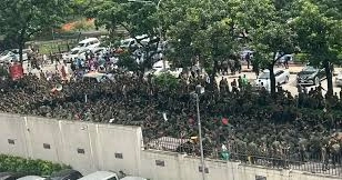 Two ansar members arrested for allegedly instigating recent protest