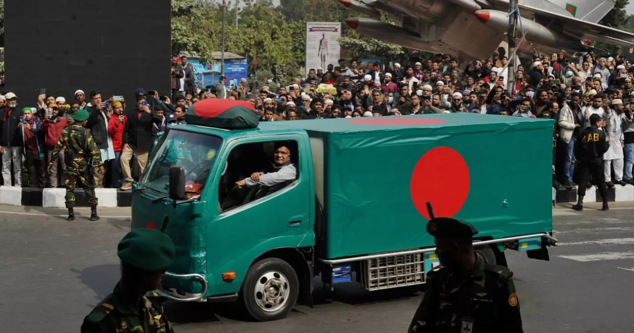 Tears, prayers and final farewell: Khaleda’s coffin at Manik Mia Avenue