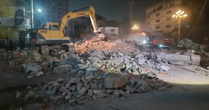 AL office in Rajshahi city demolished