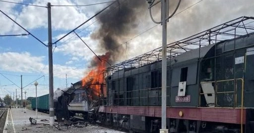 Russian drone strike kills one, injures dozens at Ukrainian railway station
