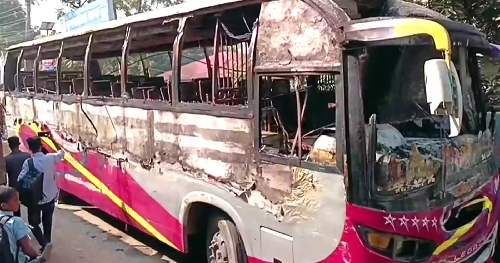 Bus torch in Mymensingh: Case filed, AL leader arrest