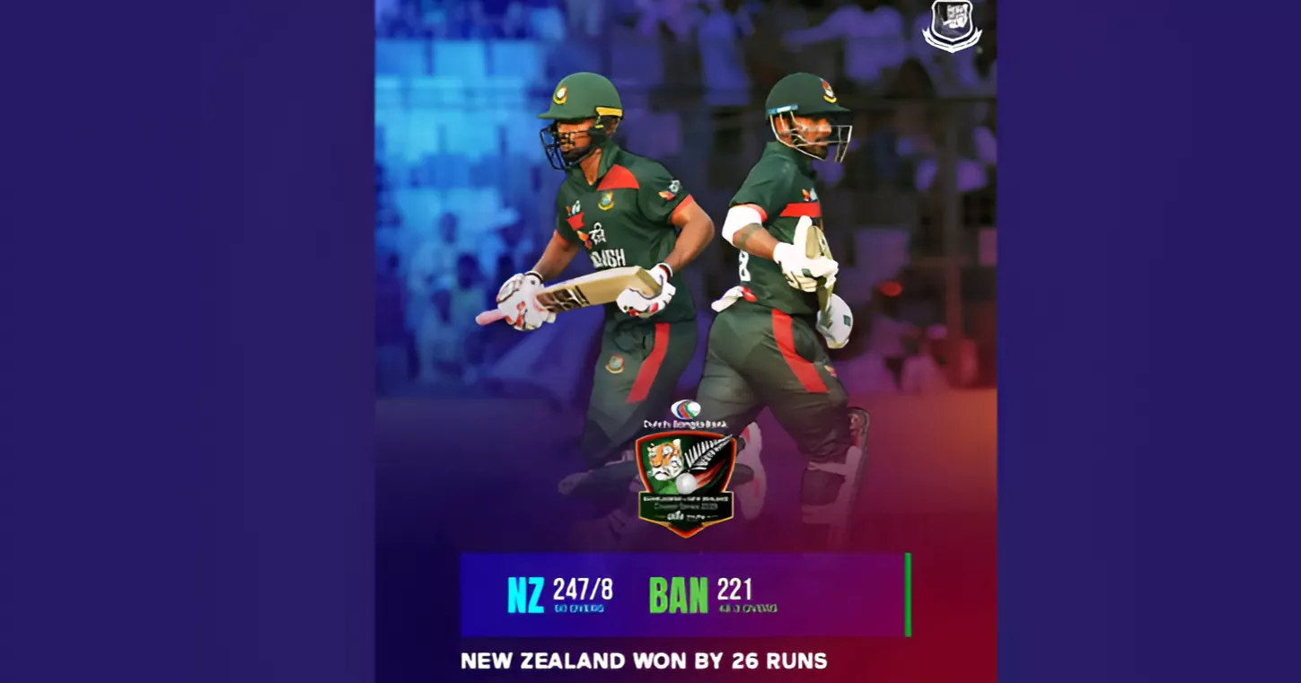 Kiwis read conditions better, cruise to 26-run victory over Bangladesh in first ODI