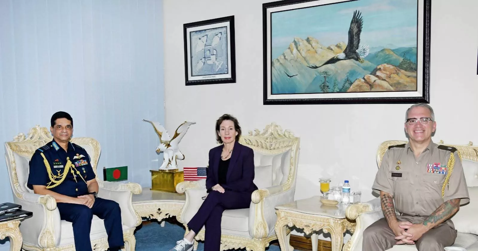 US Chargé d' Affaires Jacobson meets Bangladesh Air Force Chief