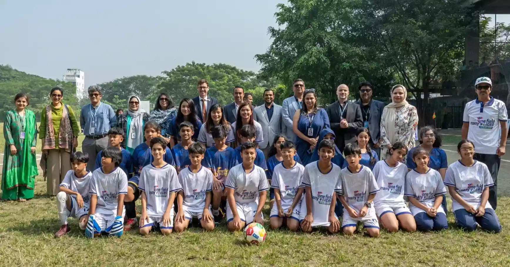 Students and women’s football stars unite to stand against cyber harassment