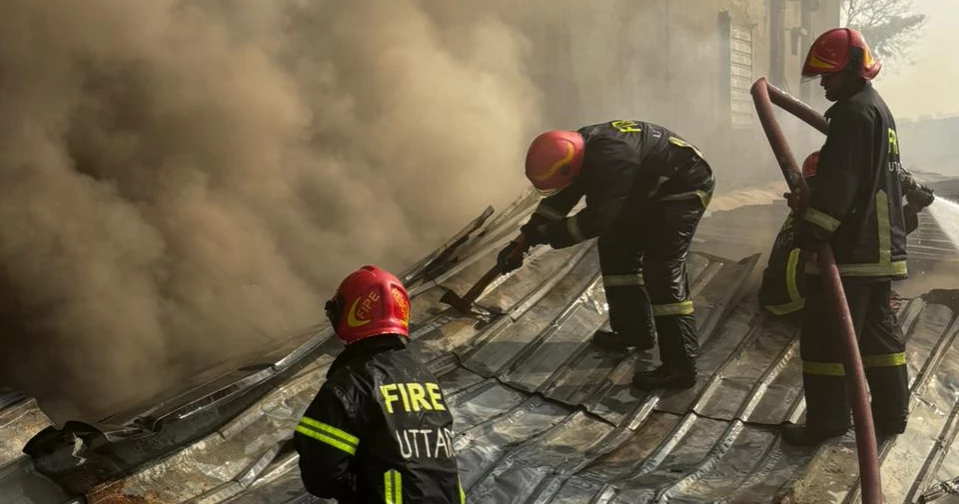 Fire at Gazipur cotton warehouse under control