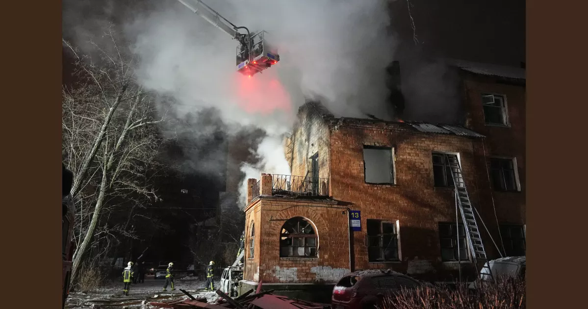 Russian drone and missile attacks kill 3 in Kyiv