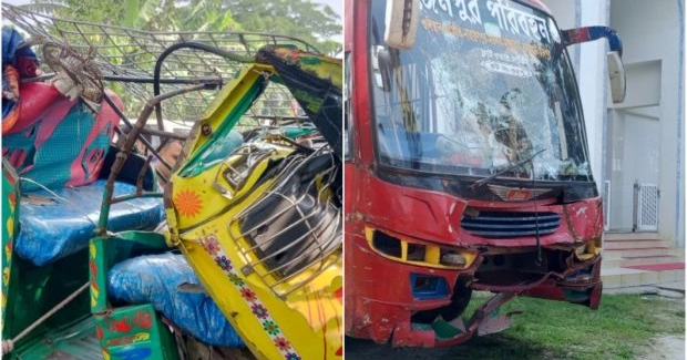 Two dead, 5 injured in Chandpur bus, auto-rickshaw collision