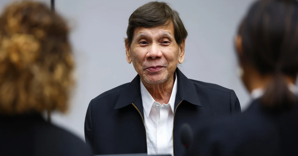 Former Philippine president Duterte appears at ICC hearing in The Hague