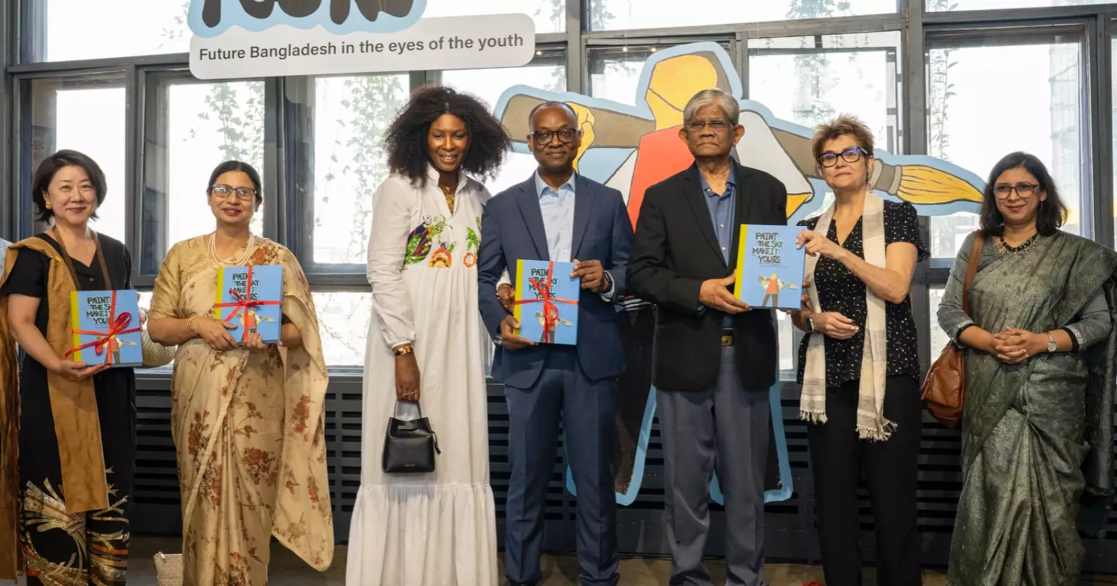 Students expressed their feelings very aptly through wall arts: Salehuddin