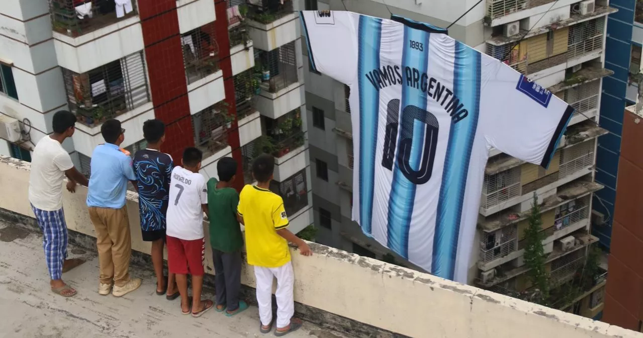 Giant Argentina jersey adorns Mirpur as Messi fever grips fans