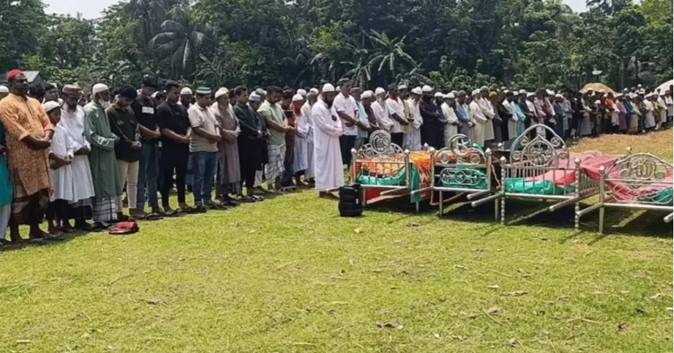 Five of a family murdered in Gazipur buried in Gopalganj