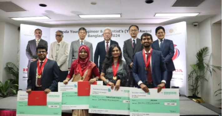 Four BUET students win Honda Y-E-S Award 2024